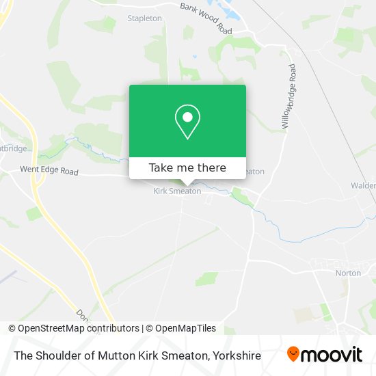 The Shoulder of Mutton Kirk Smeaton map