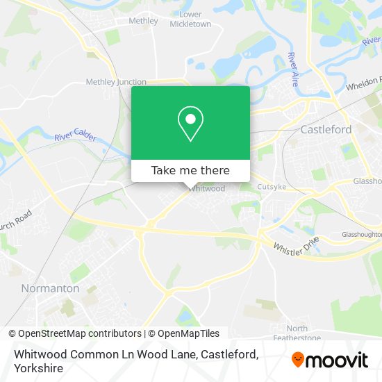 Whitwood Common Ln Wood Lane, Castleford map