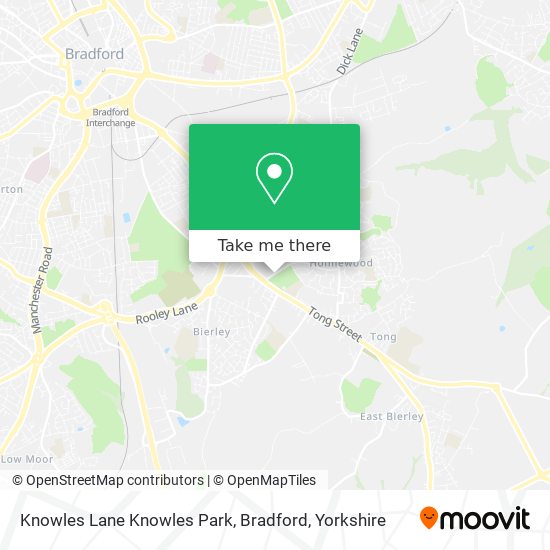Knowles Lane Knowles Park, Bradford map