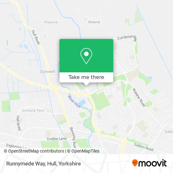 Runnymede Way, Hull map