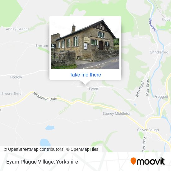 Eyam Plague Village map