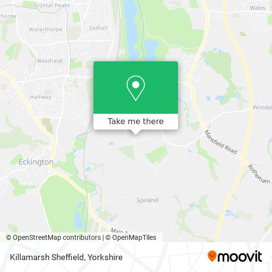 Killamarsh Sheffield map