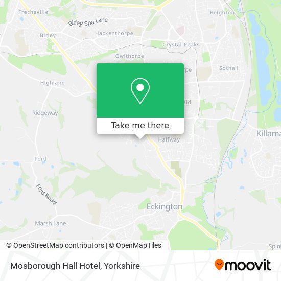 Mosborough Hall Hotel map