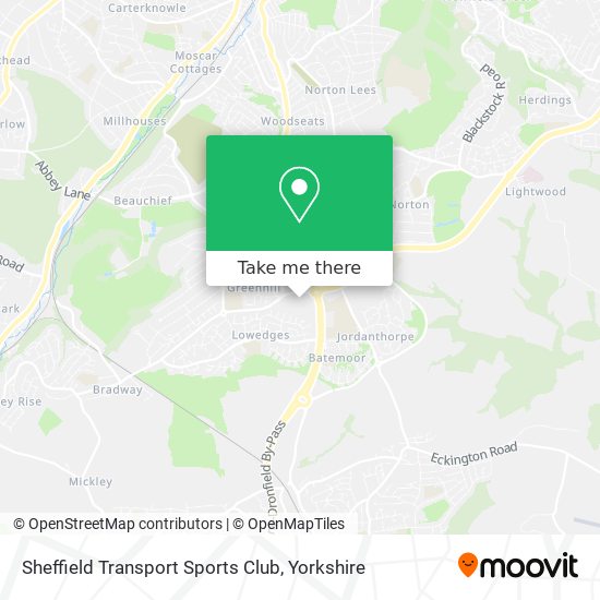Sheffield Transport Sports Club map