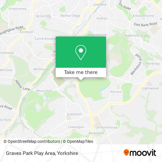 Graves Park Play Area map