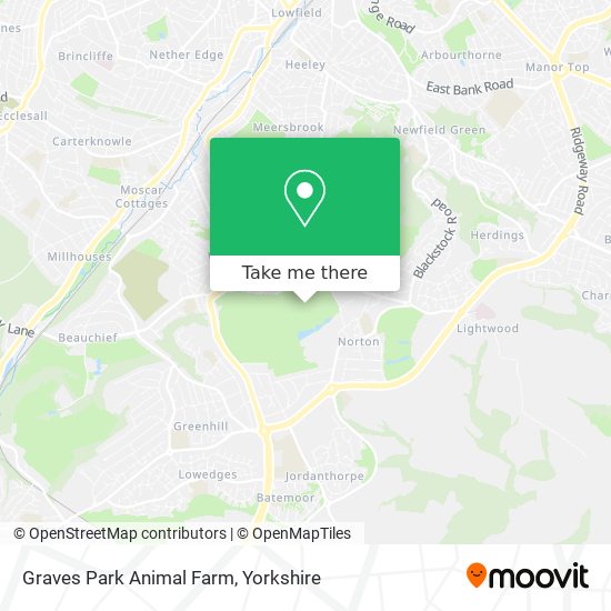 Graves Park Animal Farm map
