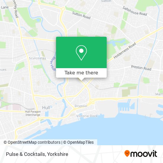 How to get to Pulse & Cocktails in Hull by Bus or Train?