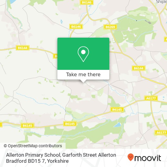 Allerton Primary School, Garforth Street Allerton Bradford BD15 7 map
