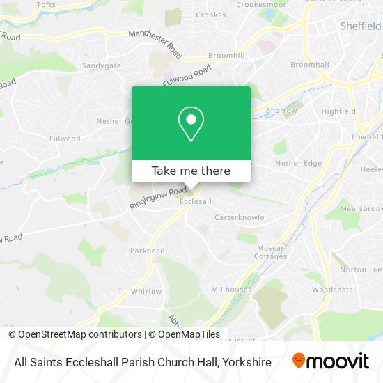 All Saints Eccleshall Parish Church Hall map