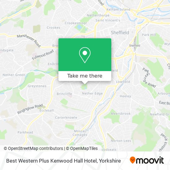 Best Western Plus Kenwood Hall Hotel map