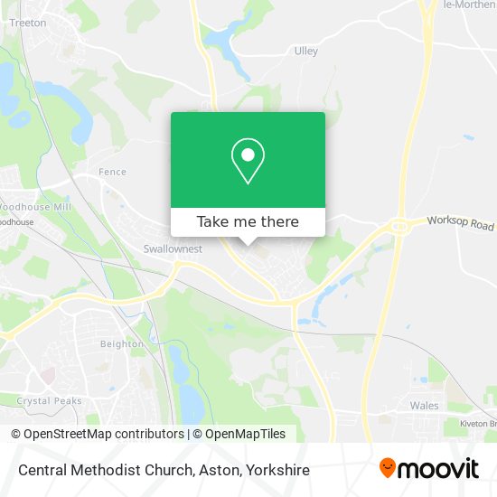 Central Methodist Church, Aston map