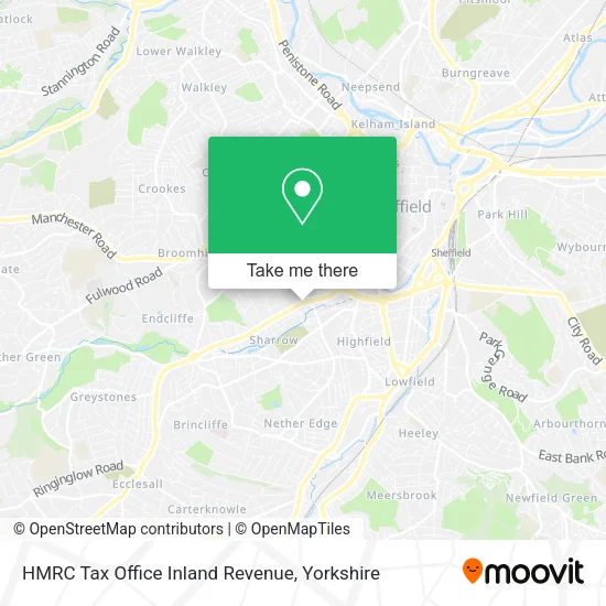 HMRC Tax Office Inland Revenue map