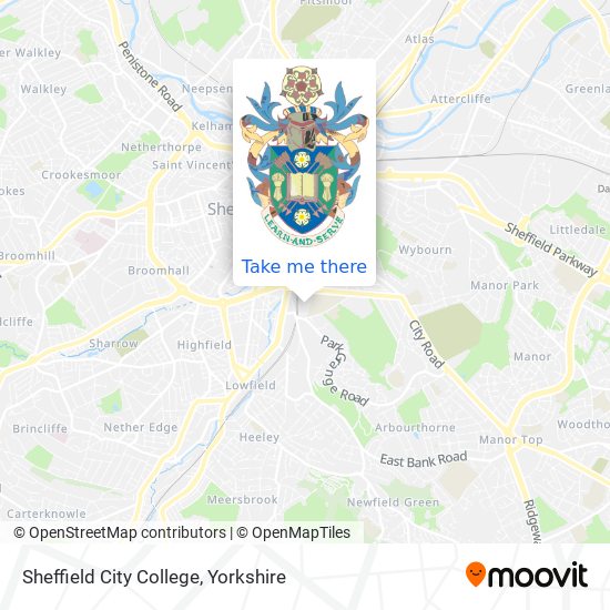 Sheffield City College map
