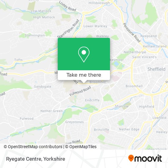 Ryegate Centre map