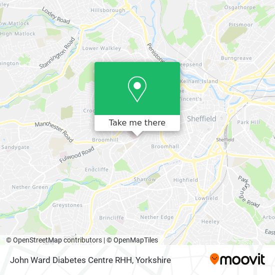 John Ward Diabetes Centre RHH map