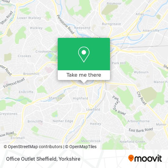 Office Outlet Sheffield map