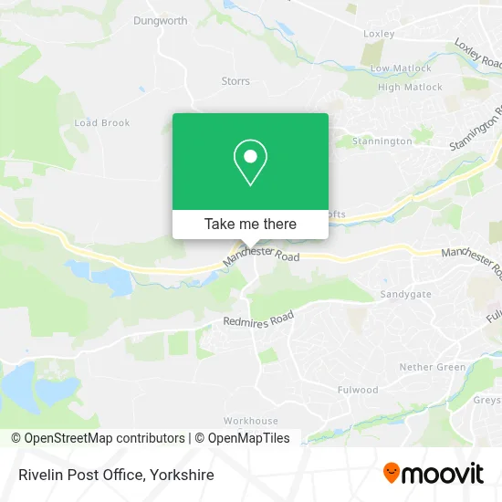 Rivelin Post Office map