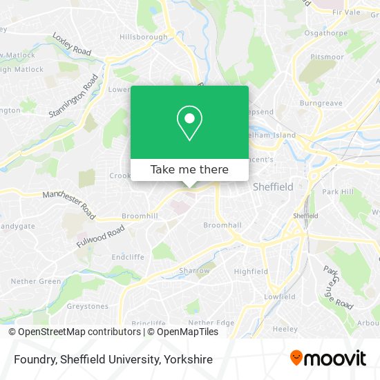 Foundry, Sheffield University map