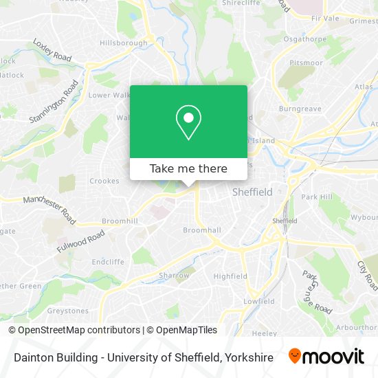 Dainton Building - University of Sheffield map