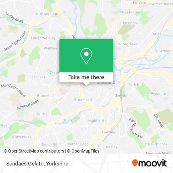 Sundaes Gelato map