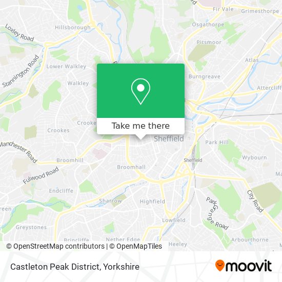 Castleton Peak District map