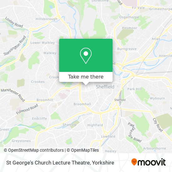 St George's Church Lecture Theatre map