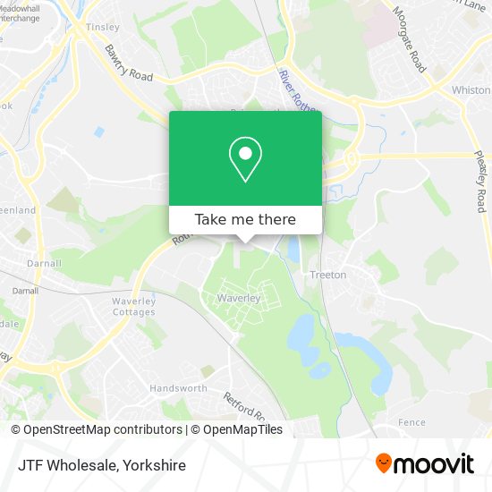 JTF Wholesale map