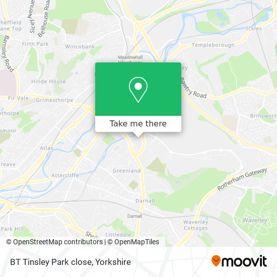 BT Tinsley Park close map