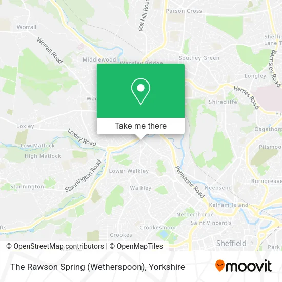 The Rawson Spring (Wetherspoon) map