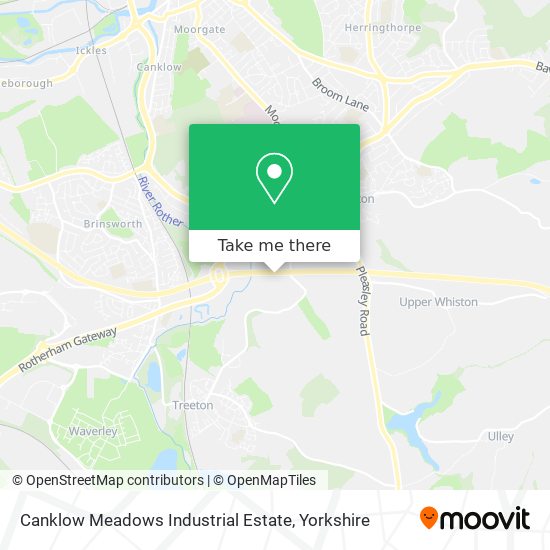 Canklow Meadows Industrial Estate map