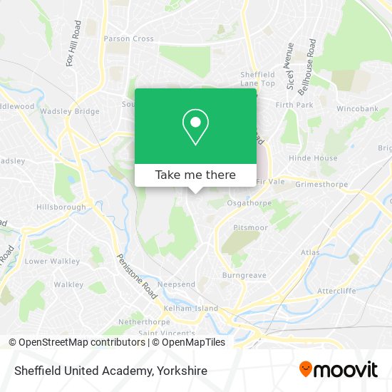 Sheffield United Academy map