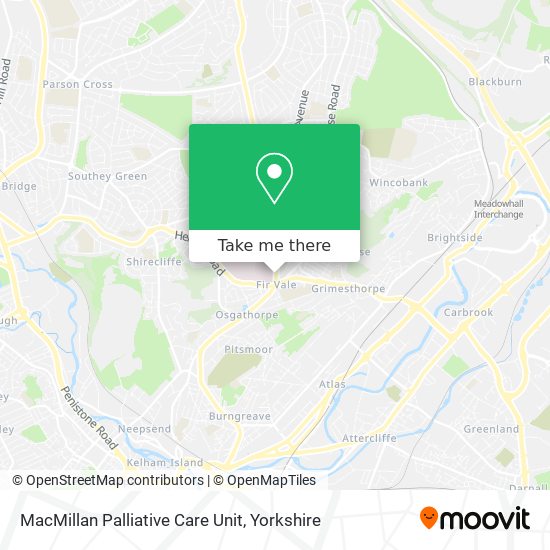 MacMillan Palliative Care Unit map