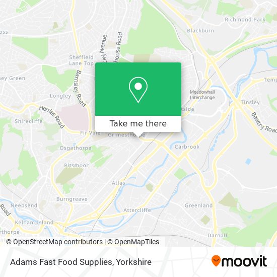 Adams Fast Food Supplies map