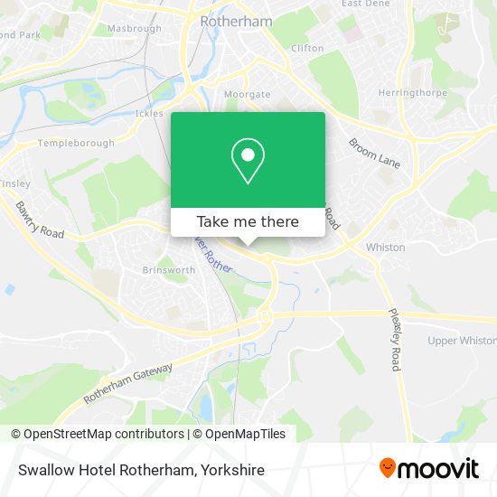 Swallow Hotel Rotherham map