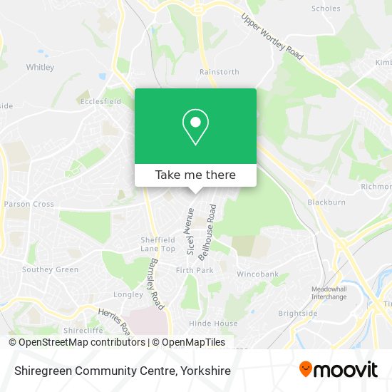Shiregreen Community Centre map