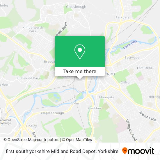 first south yorkshire Midland Road Depot map