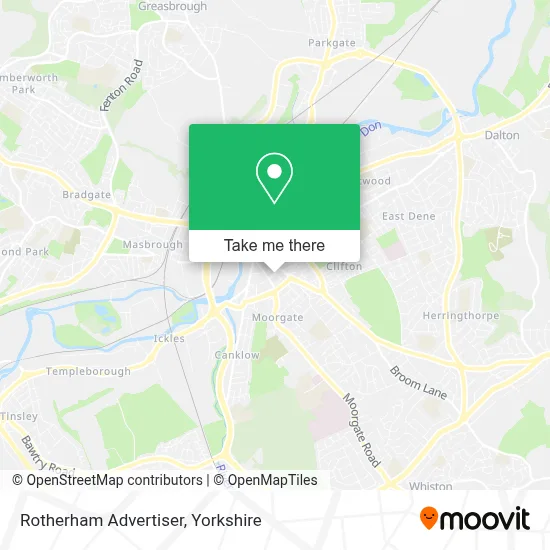 Rotherham Advertiser map
