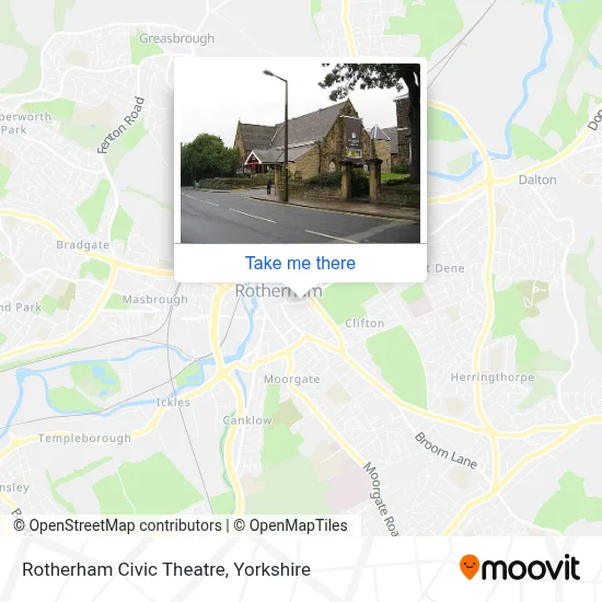 Rotherham Civic Theatre map