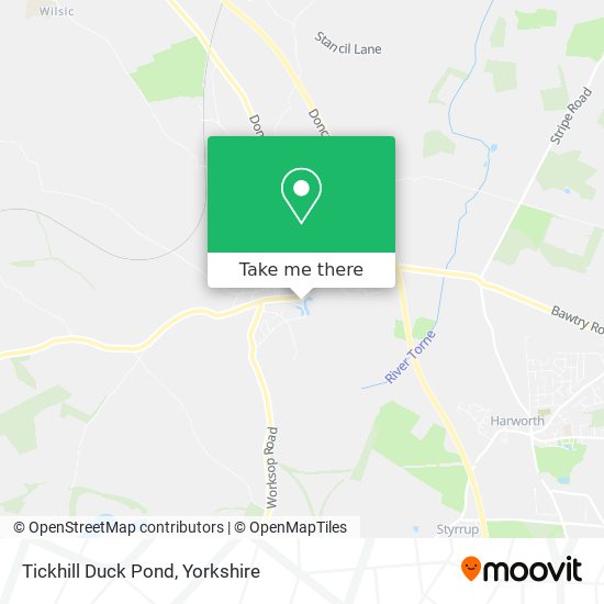 Tickhill Duck Pond map