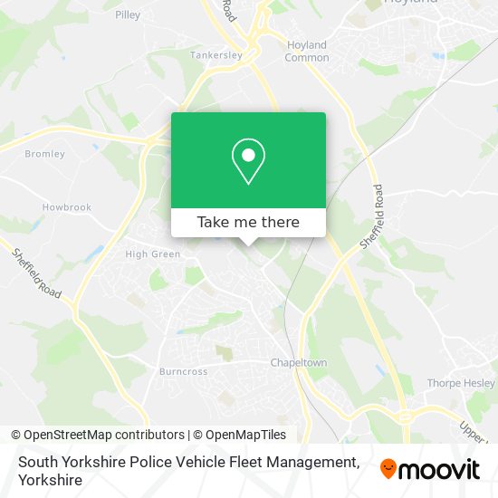South Yorkshire Police Vehicle Fleet Management map