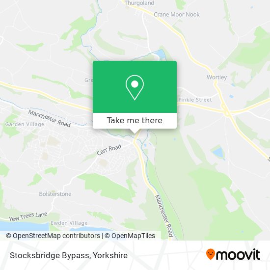 Stocksbridge Bypass map