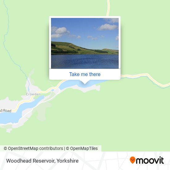 Woodhead Reservoir map