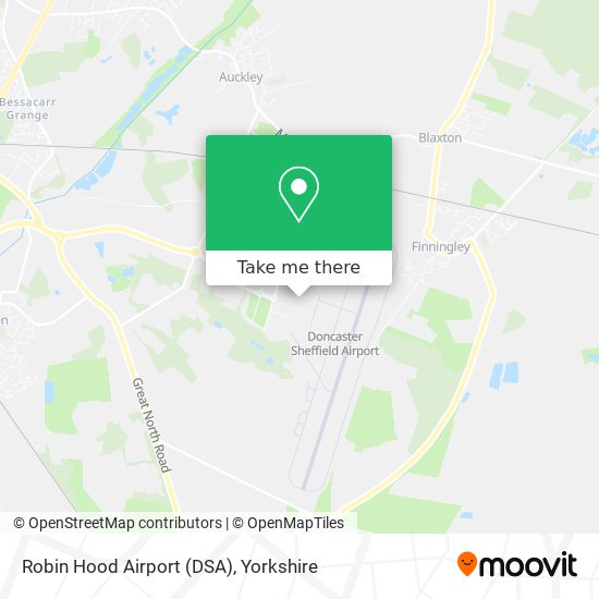 Robin Hood Airport (DSA) map