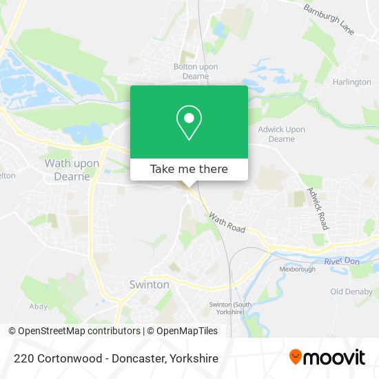 220 Cortonwood - Doncaster map