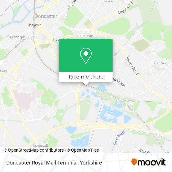 Doncaster Royal Mail Terminal map