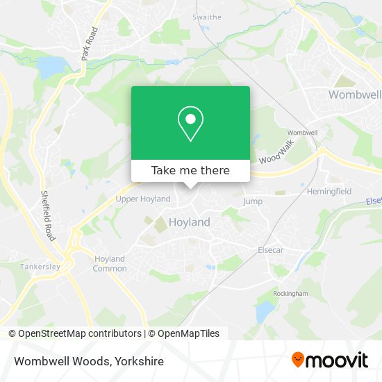 Wombwell Woods map