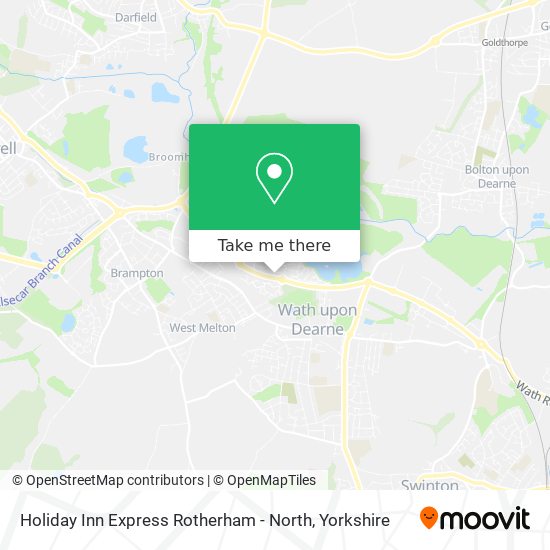 Holiday Inn Express Rotherham - North map