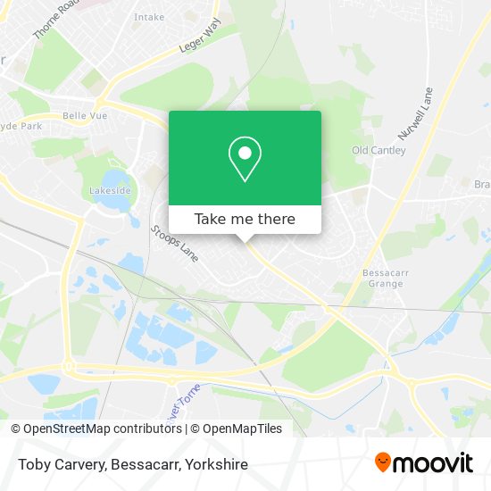 Toby Carvery, Bessacarr map