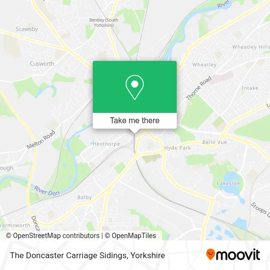 The Doncaster Carriage Sidings map