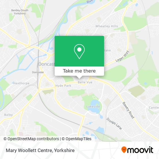 Mary Woollett Centre map